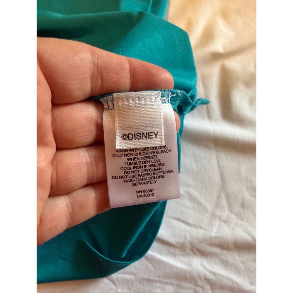 Ashworth Disney Magnolia Golf Course Polo Shirt‎ Mens Medium Teal Blue Pocket - Picture 4 of 11